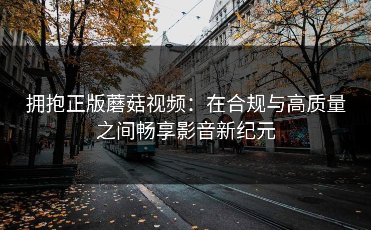 拥抱正版蘑菇视频：在合规与高质量之间畅享影音新纪元