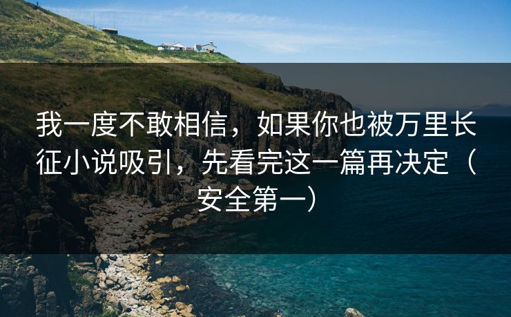 我一度不敢相信，如果你也被万里长征小说吸引，先看完这一篇再决定（安全第一）